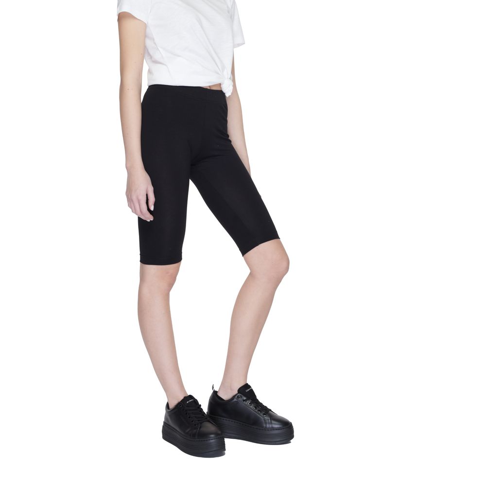 Icon Schwarze Baumwoll-Bermuda-Shorts