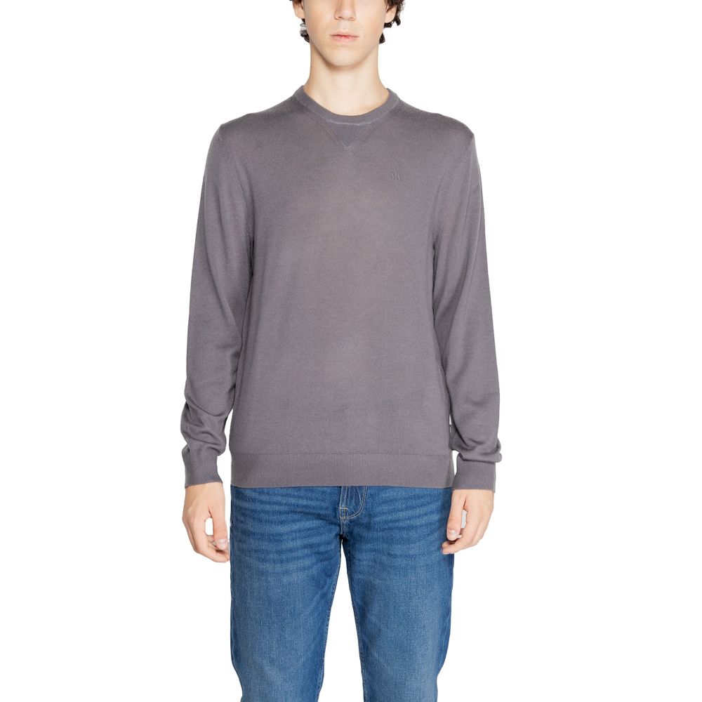 Sweat-shirt en laine grise Armani Exchange
