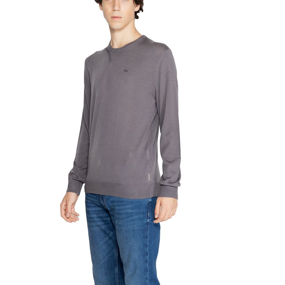 Sweat-shirt en laine grise Armani Exchange