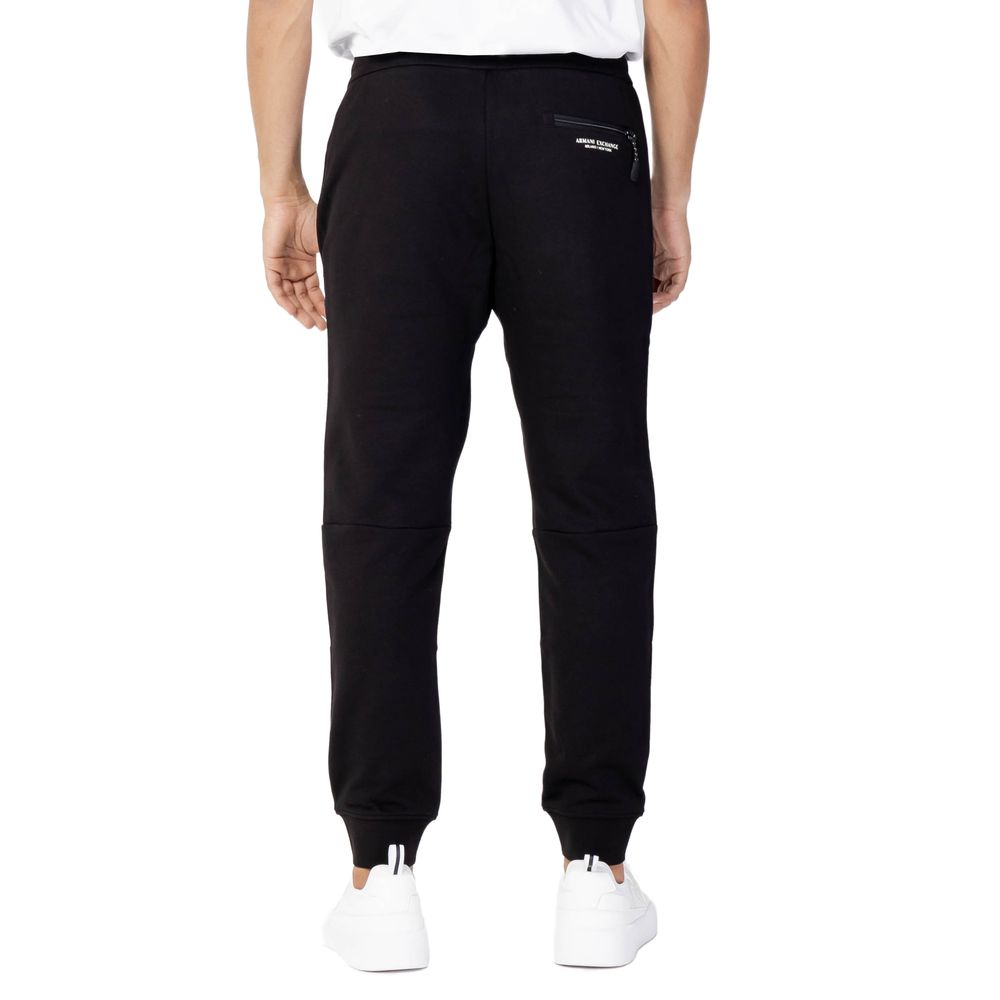 Pantalon de jogging en coton noir Armani Exchange (bas de survêtement)