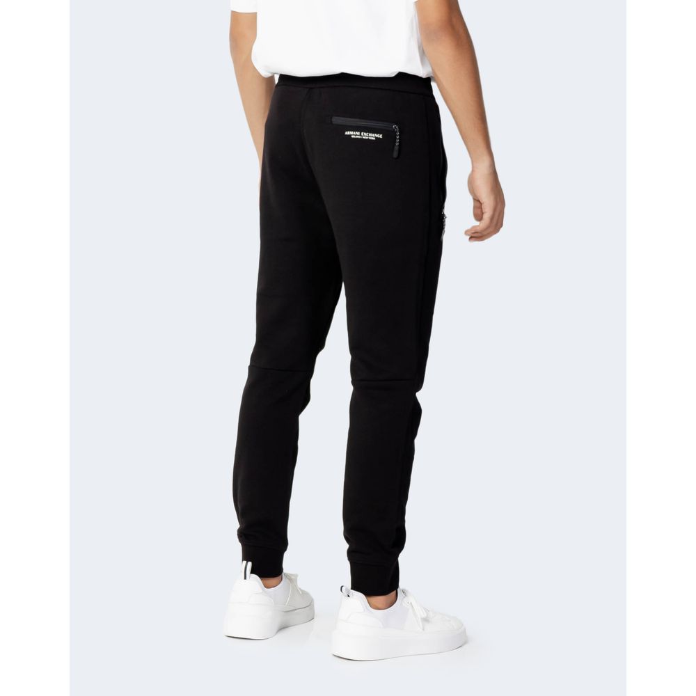 Pantalon de jogging en coton noir Armani Exchange (bas de survêtement)