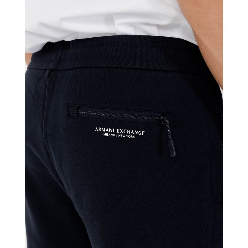 Pantalon de jogging en coton bleu Armani Exchange (bas de survêtement)