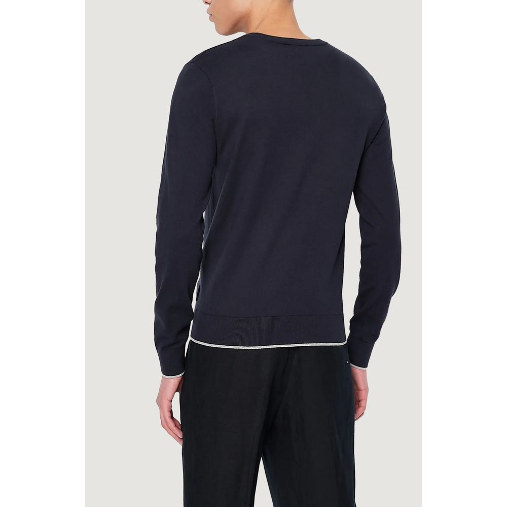 Sweat-shirt bleu en coton Armani Exchange