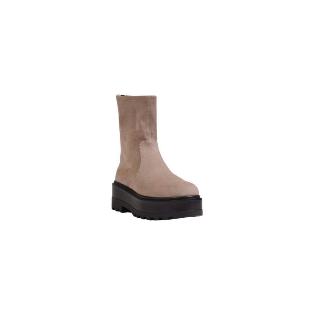 Calvin Klein Jeans Beige Ankle Boots aus recyceltem Polyester