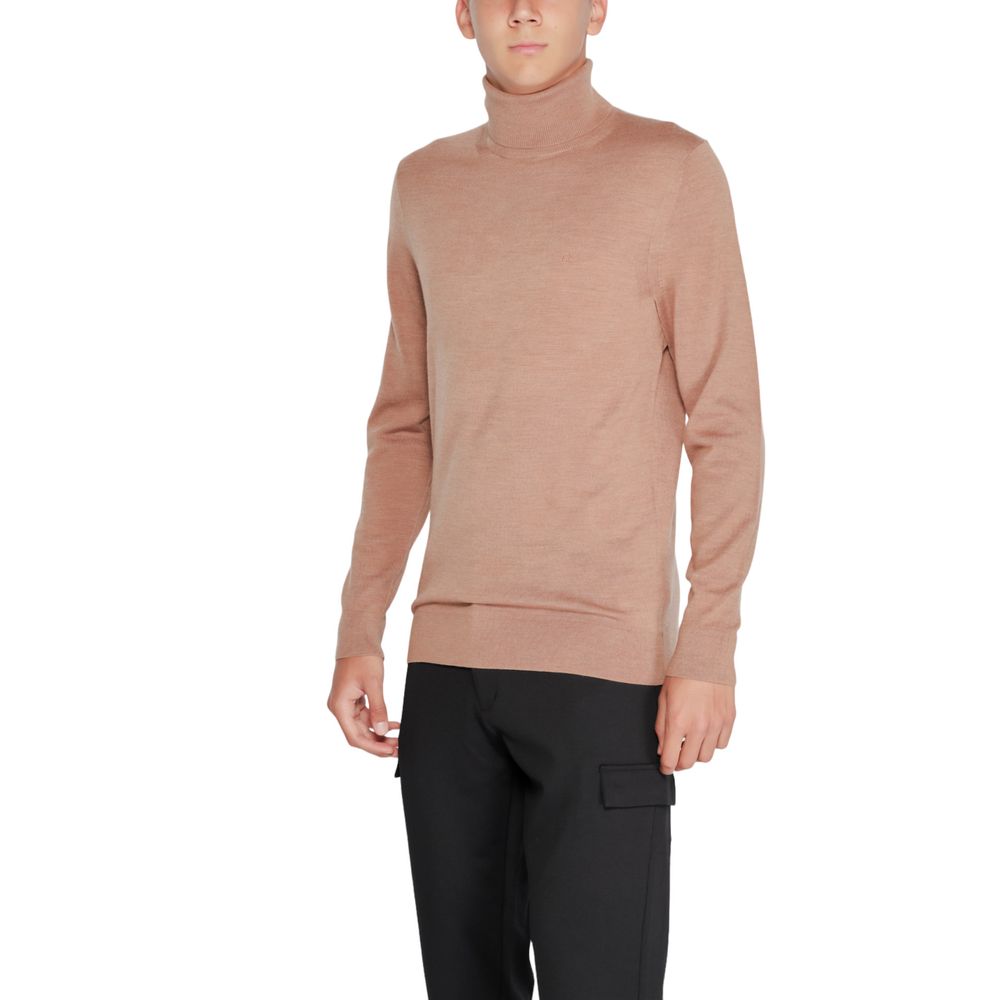 Calvin Klein Rollkragenpullover aus Wolle in Beige