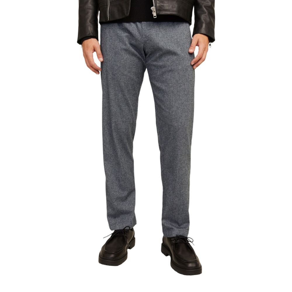 Jack Jones Graue Baumwoll-Freizeithose