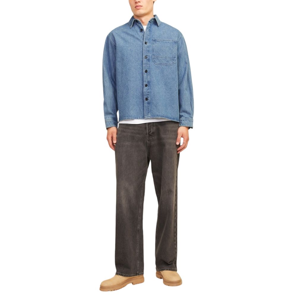 Jack Jones Hellblaues Jeanshemd