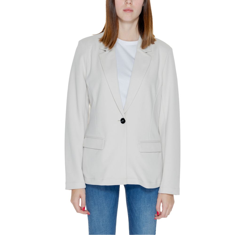 Only Beigefarbener Polyester-Blazer