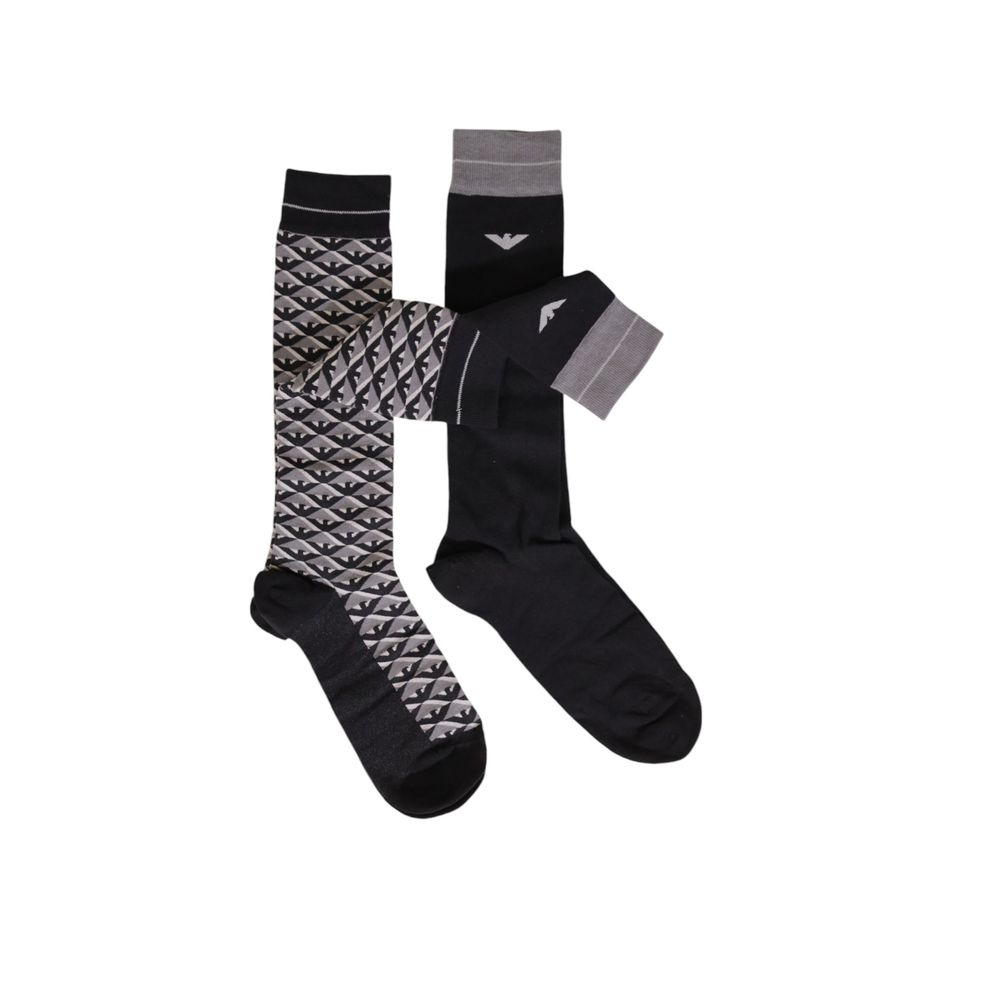 Emporio Armani Underwear Grey Cotton Socks