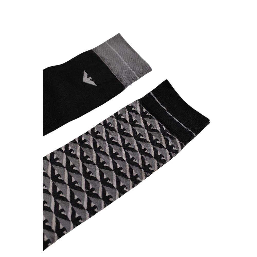 Emporio Armani Underwear Grey Cotton Socks