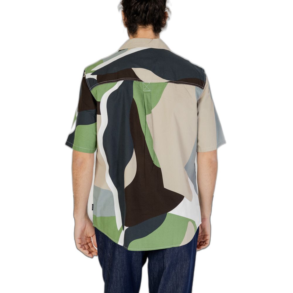 Only & Sons Grünes Baumwoll-Kurzarmhemd