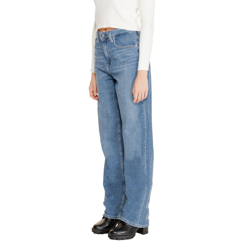 Calvin Klein Jeans Blaue Baumwoll-Jeans mit Relaxed Fit