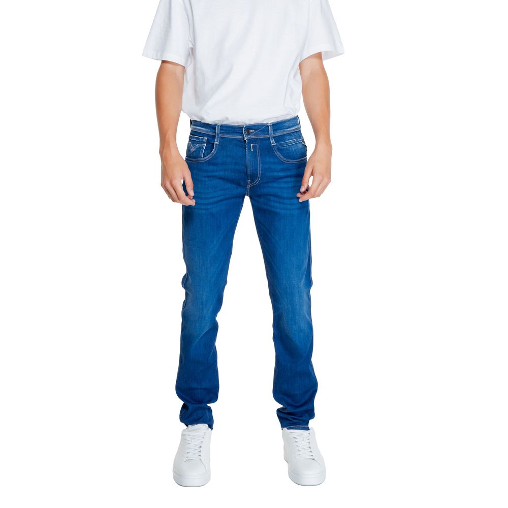 Replay Blaue Baumwoll-Jeans mit Relaxed Fit