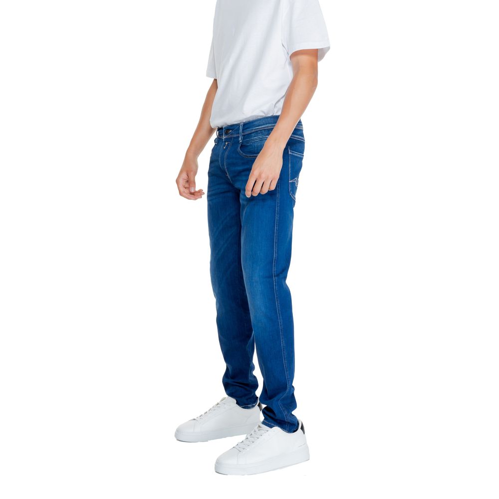 Replay Blaue Baumwoll-Jeans mit Relaxed Fit