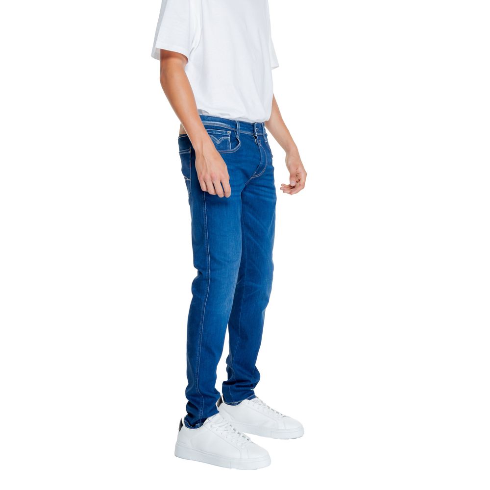 Replay Blaue Baumwoll-Jeans mit Relaxed Fit