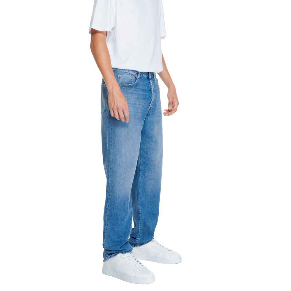 Replay Blaue Baumwoll-Jeans mit lockerer Passform