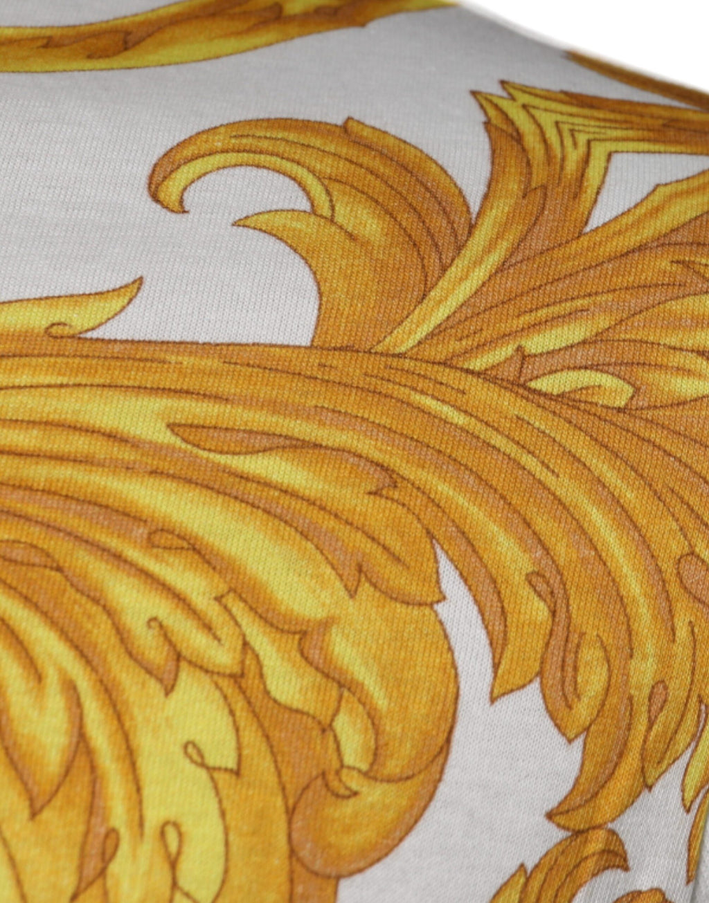 Versace white cotton round-neck T-shirt with Medusa print