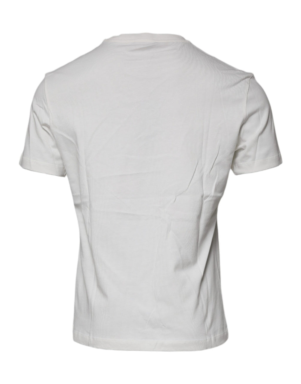 Versace white cotton round-neck T-shirt with Medusa print