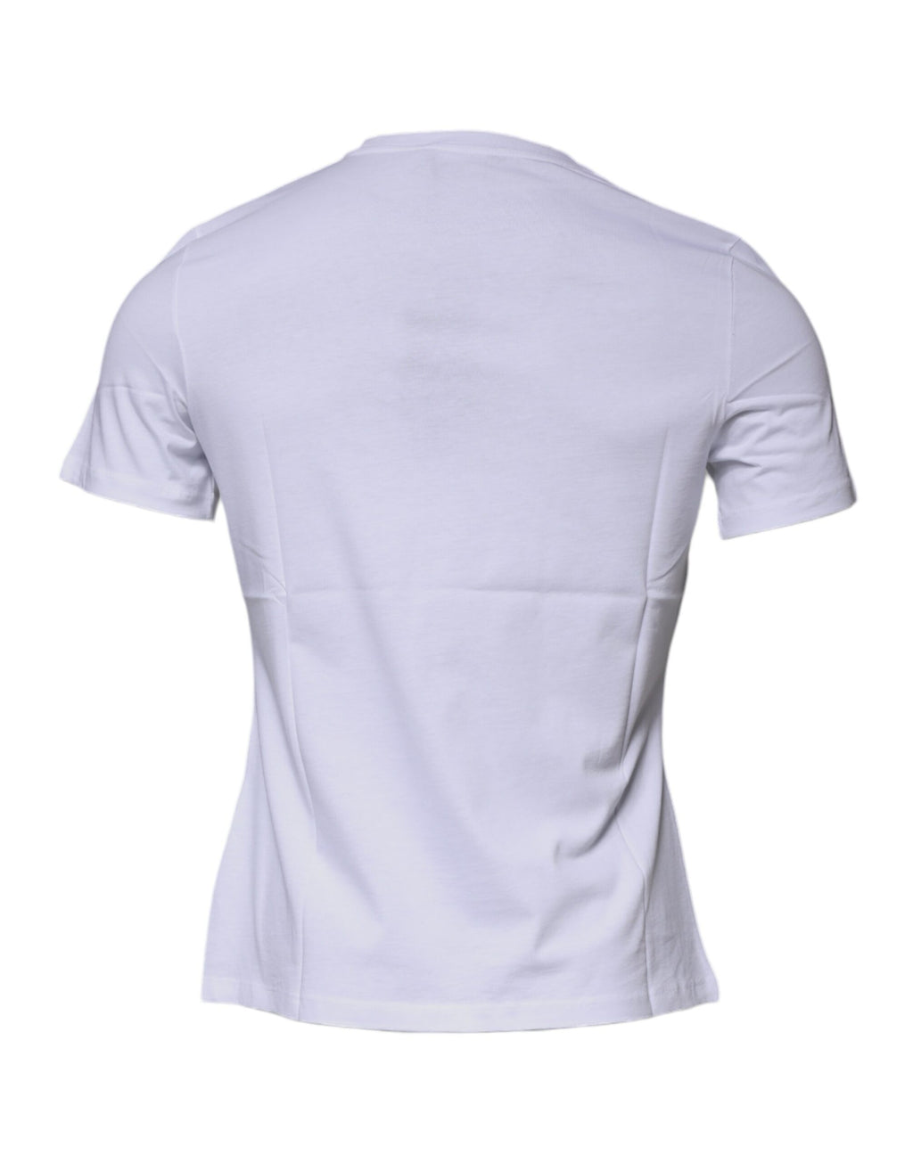 Versace white cotton round-neck T-shirt with Medusa print