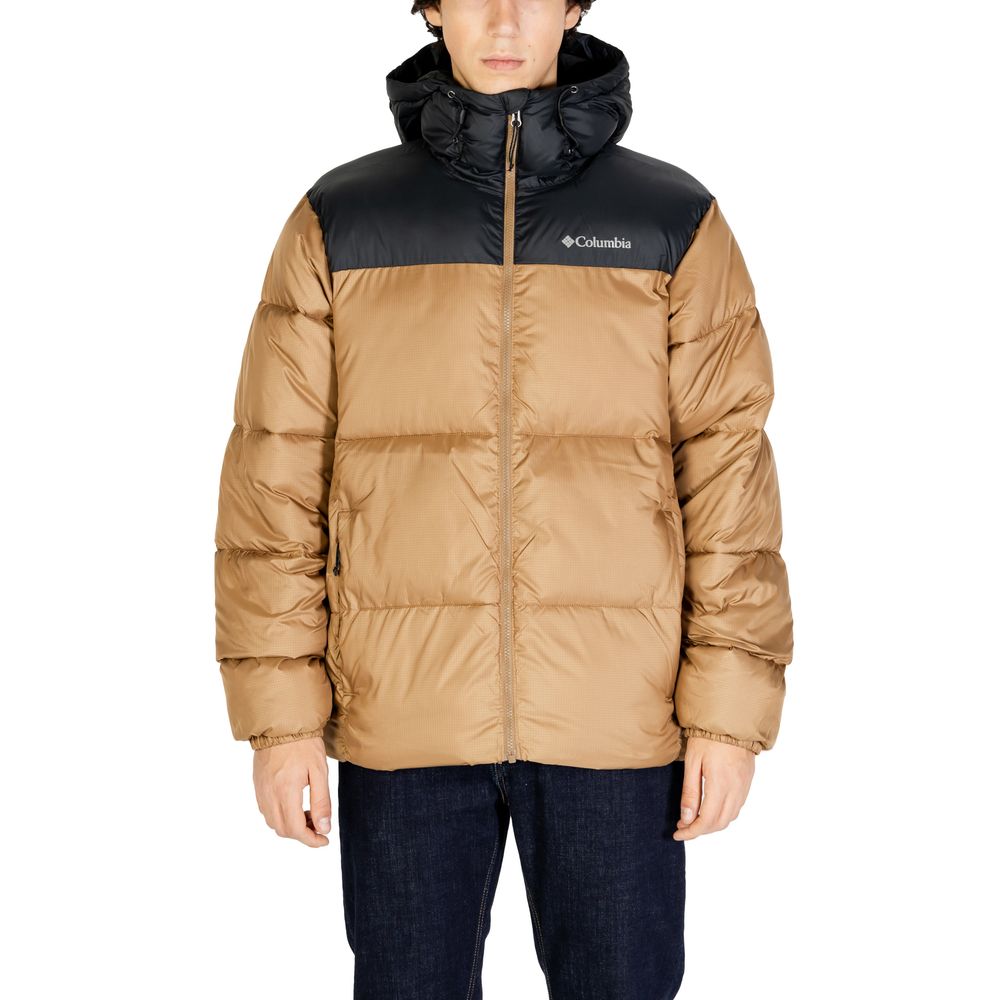 Columbia Beigefarbene Nylon-Jacke