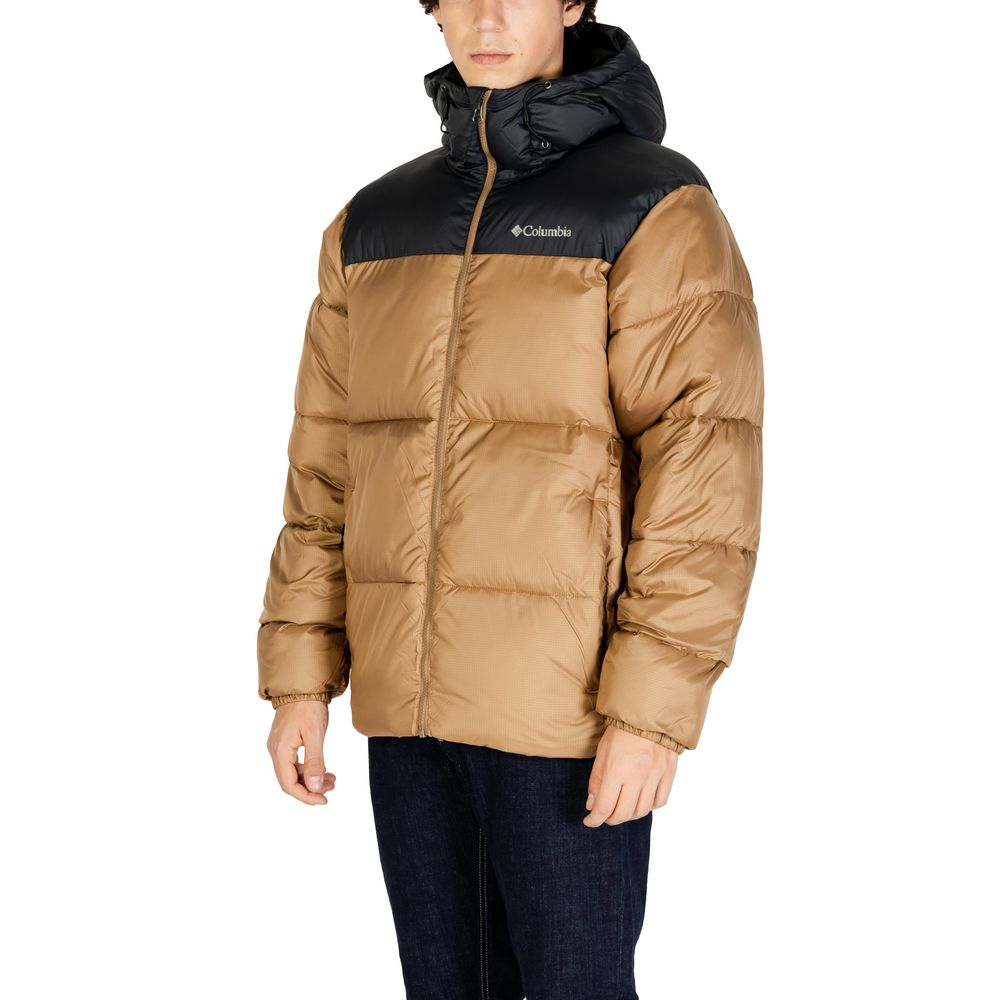 Columbia Beigefarbene Nylon-Jacke