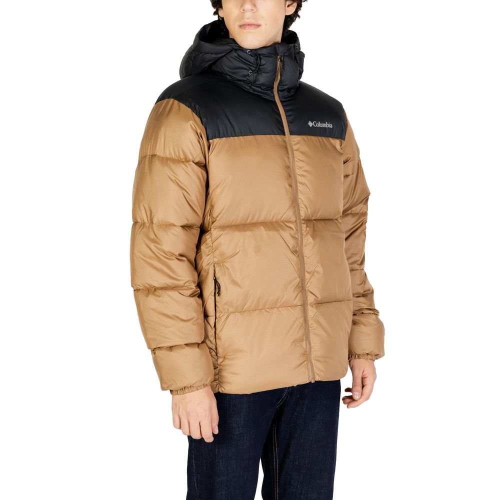 Columbia Beigefarbene Nylon-Jacke