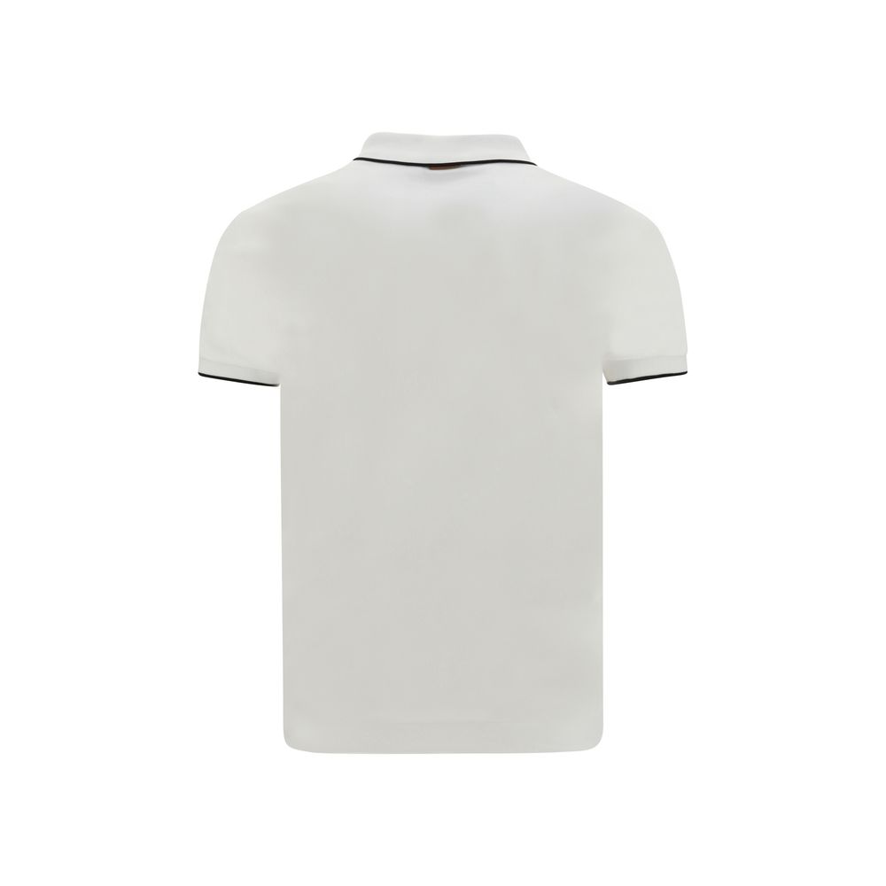 ZEGNA Poloshirt aus weißem Elastan