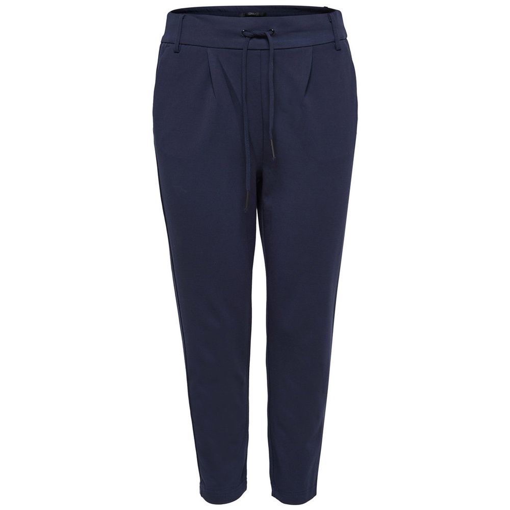Only Blaue Viskose-Hose im Casual-Look