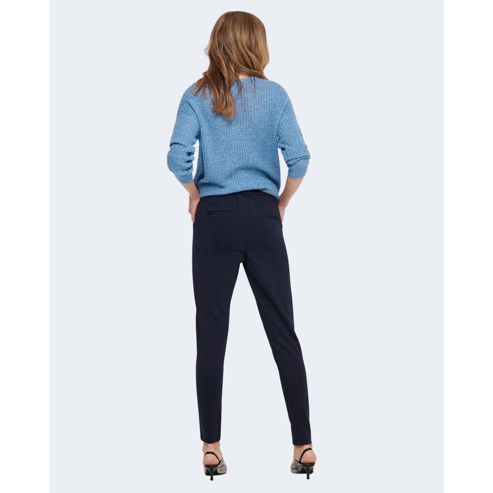 Only Blaue Viskose-Hose im Casual-Look