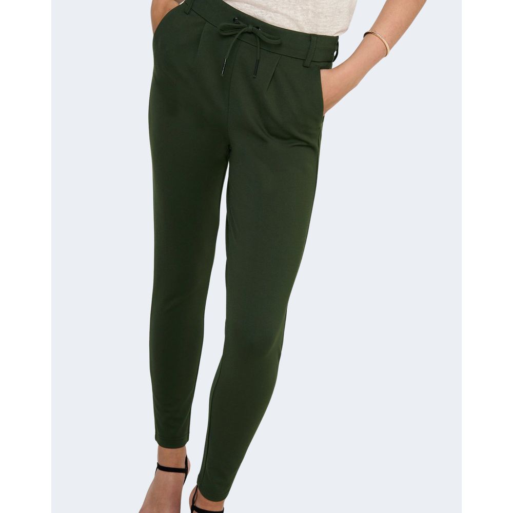 Only Grüne Viskose-Hose im Casual-Look