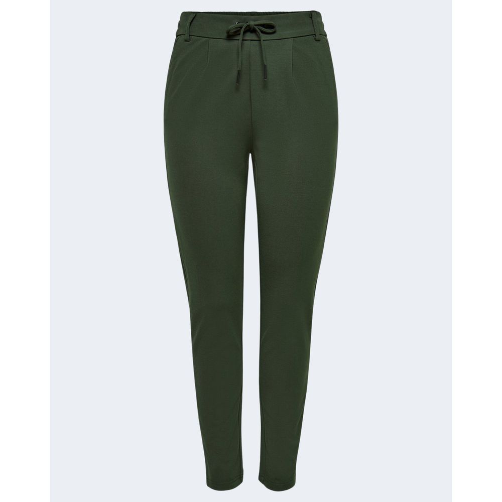 Only Grüne Viskose-Hose im Casual-Look