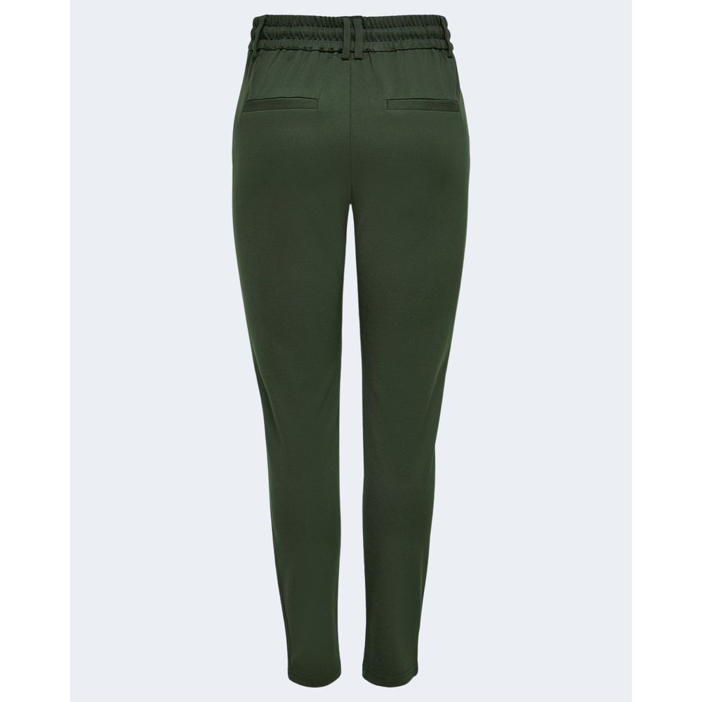Only Grüne Viskose-Hose im Casual-Look
