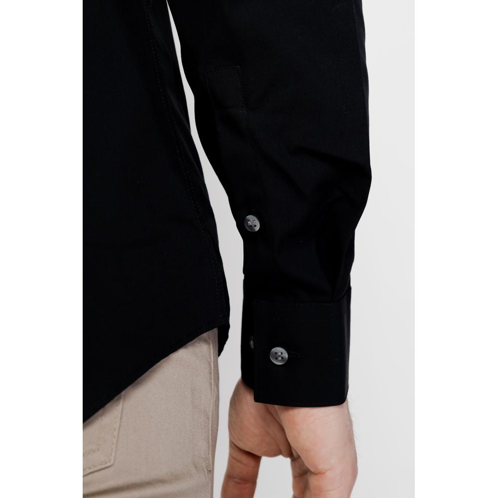 Calvin Klein Schwarzes Baumwoll-Hemd