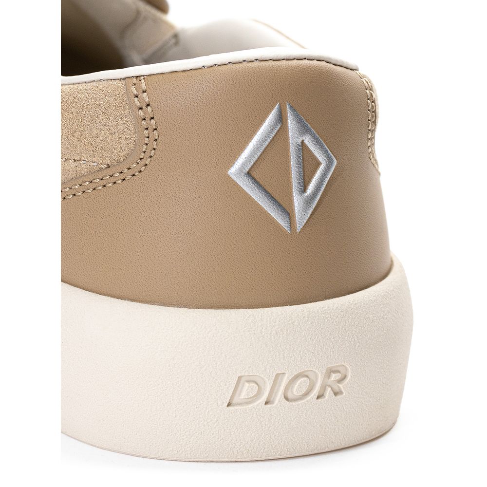 Dior beige leather sneakers