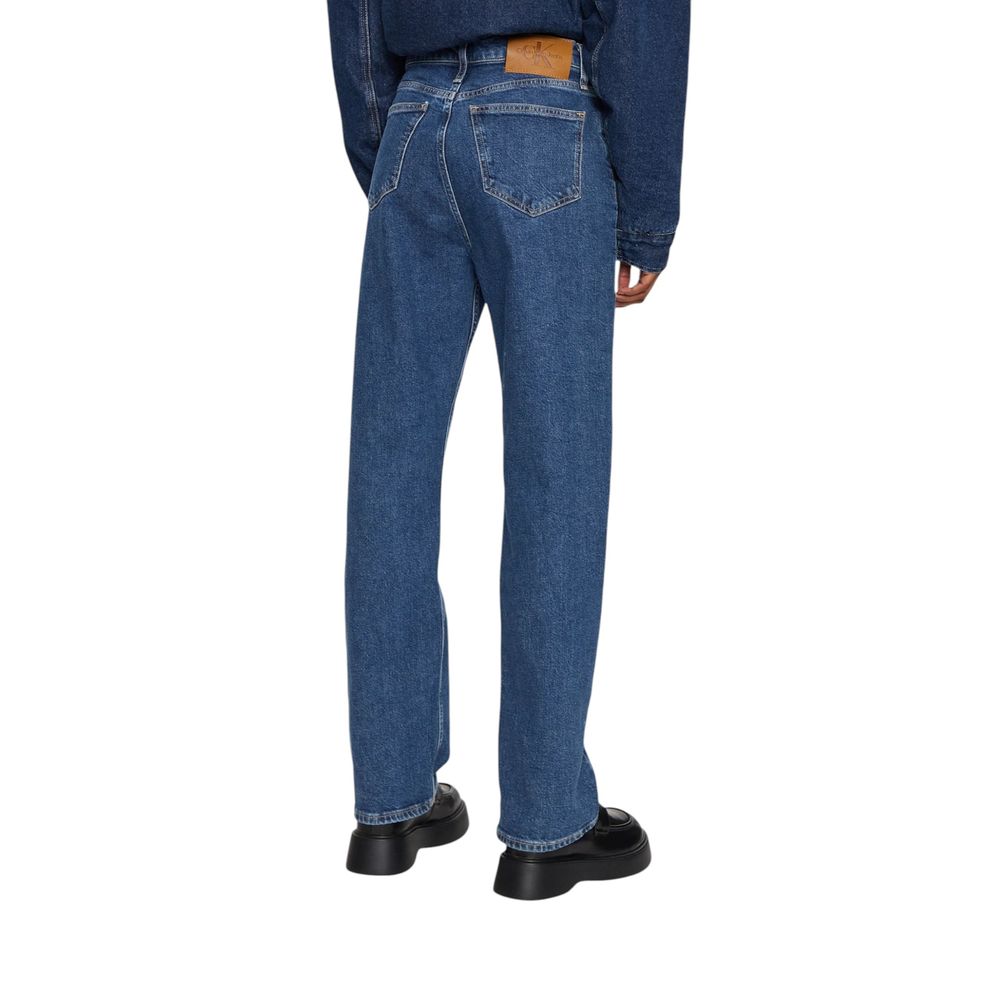 Calvin Klein Jeans Blaue Mom-Jeans aus Baumwolle