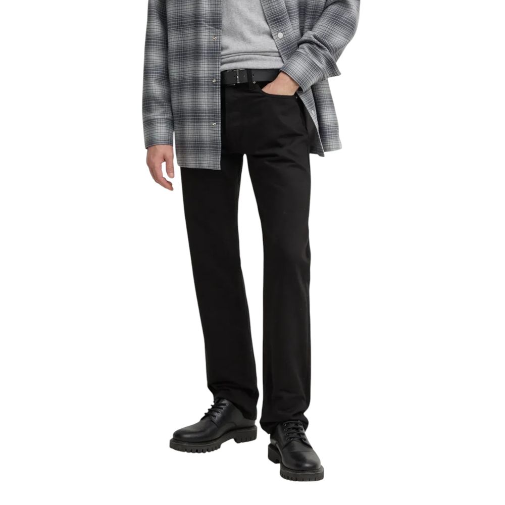 Calvin Klein Jeans Schwarze Cotton Relaxed Fit Jeans