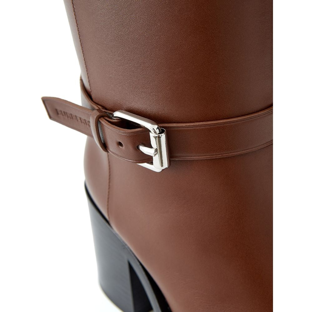 Burberry brown leather boots