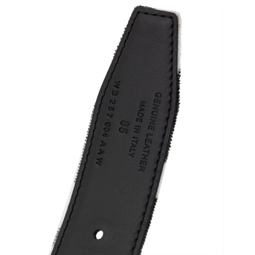 Tom Ford Schwarzer und weißer Ledergürtel