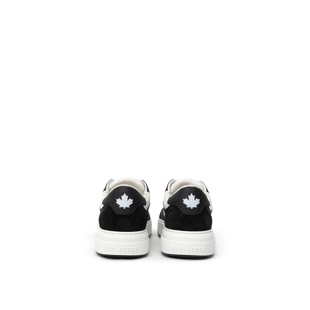 Dsquared² black and white leather sneaker