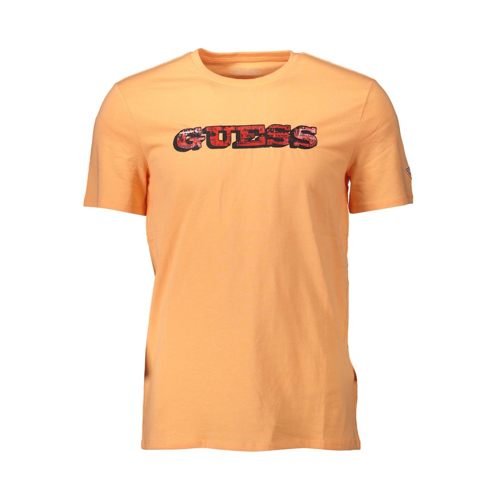 Guess Jeans Orange Baumwolle Männer T-Shirt