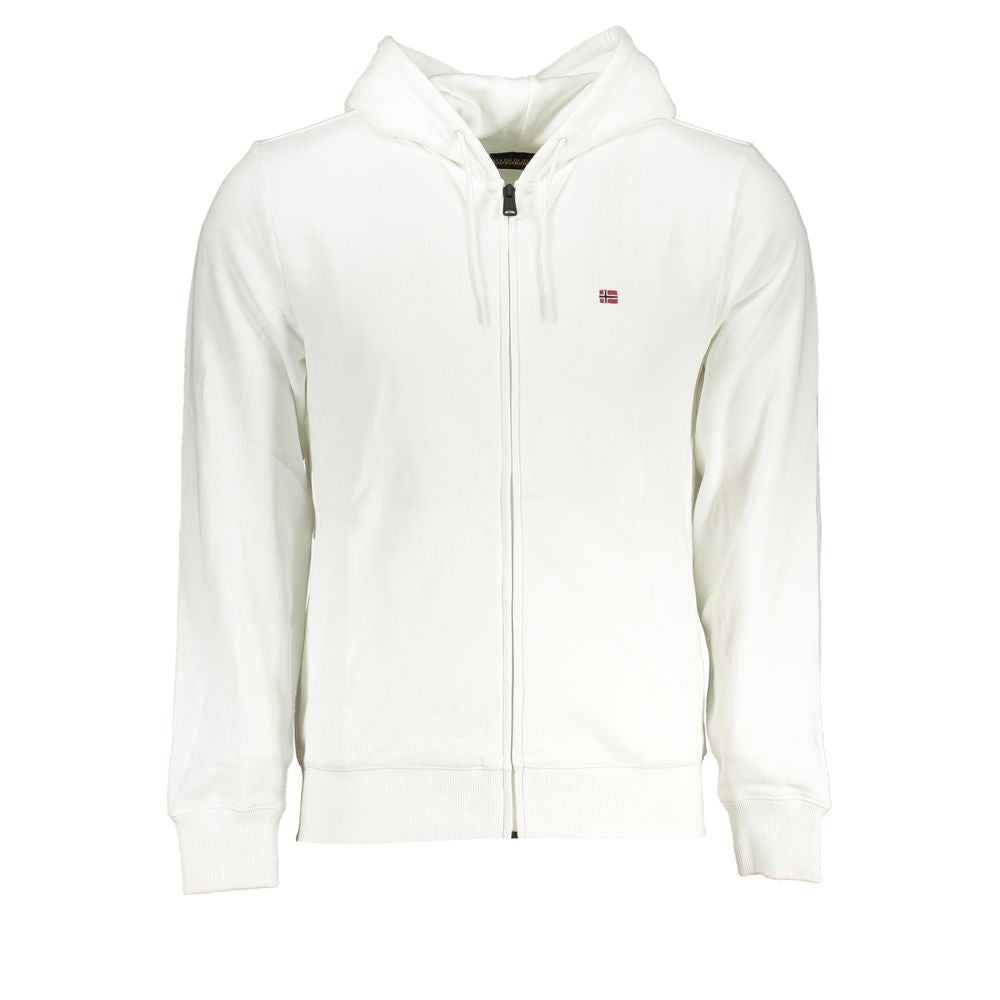 Napapijri Weißer Baumwollpullover für Männer