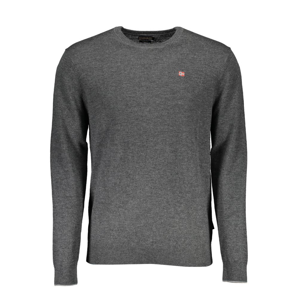 Napapijri Grauer Pullover aus Wolle für Männer