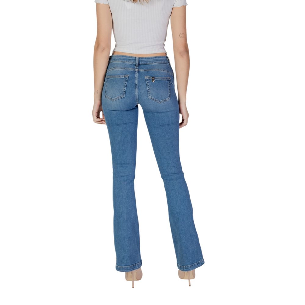 Liu Jo Hellblaue Baumwoll-Bootcut-Jeans