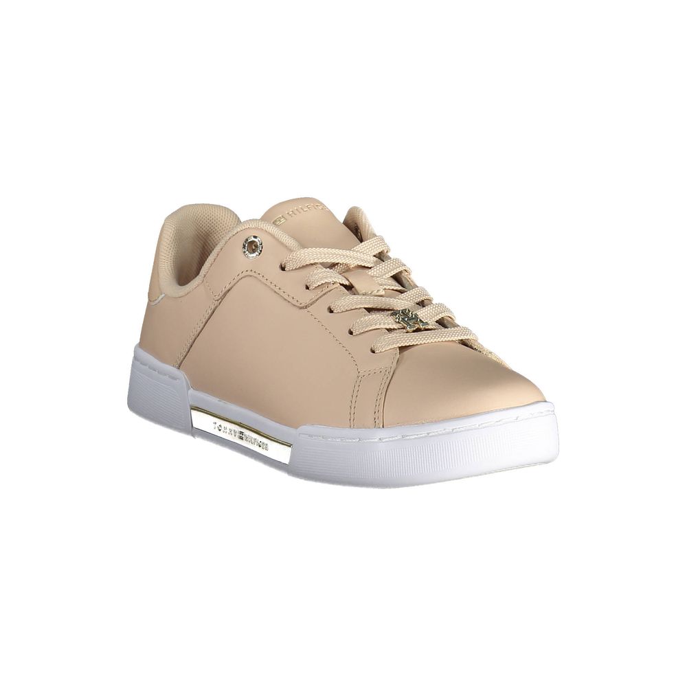 Tommy Hilfiger Rosa Leder Damen Sneaker
