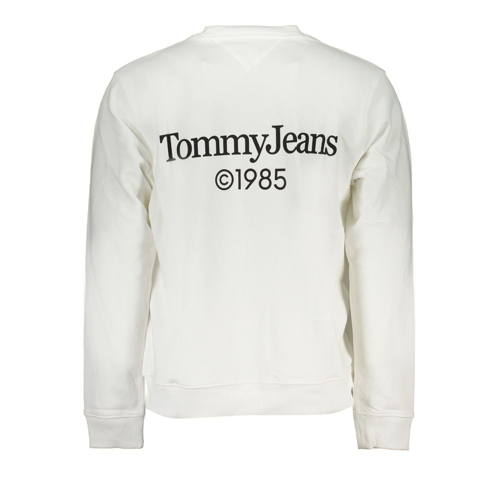 Tommy Hilfiger Weißer Baumwollpullover für Männer