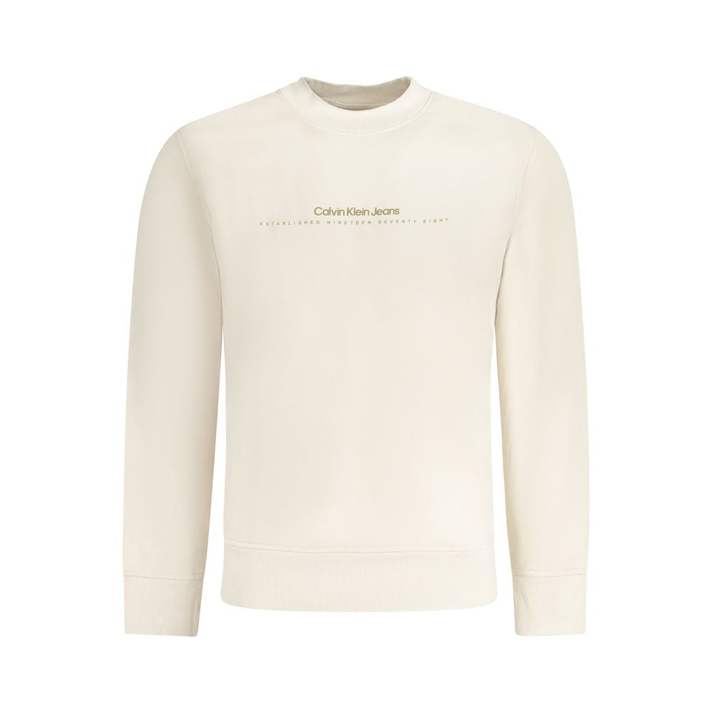 Calvin Klein Beiger Baumwoll-Sweatshirt
