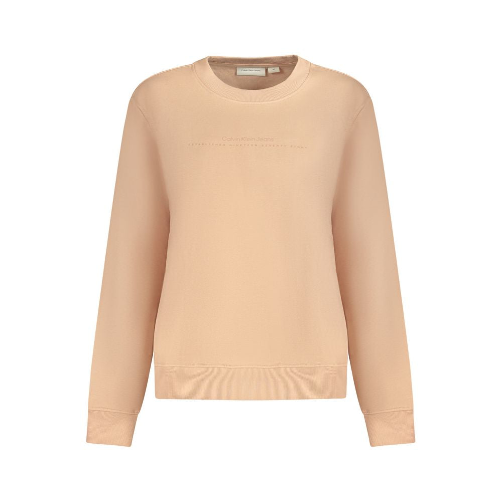 Calvin Klein Baumwoll-Sweatshirt in Rosa