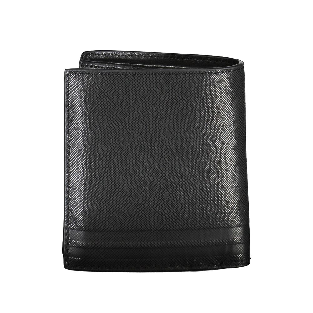 Tommy Hilfiger Schwarzes Leder Herren Portemonnaie