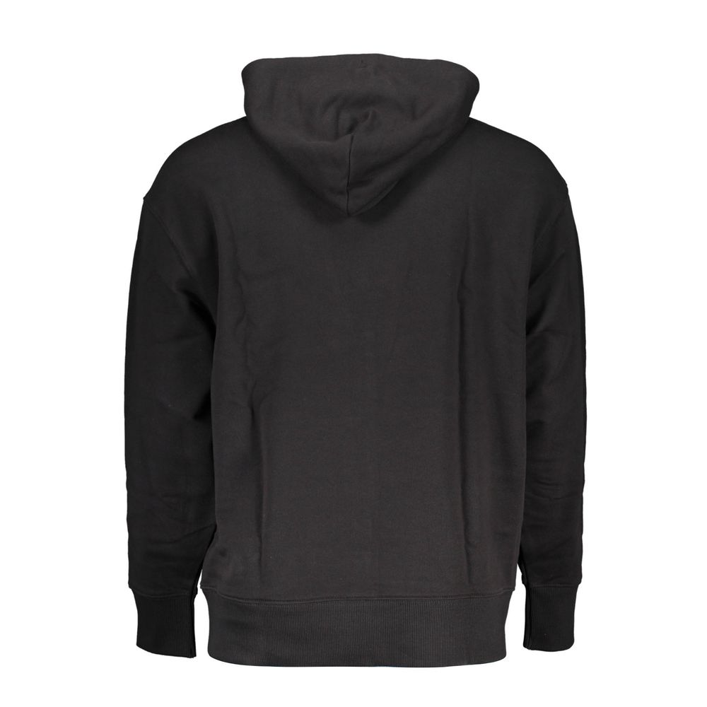 Tommy Hilfiger Schwarzer Baumwollpullover Hoodie für Männer