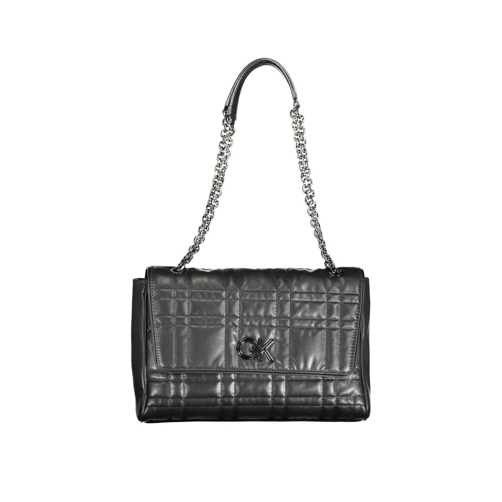 Calvin Klein Schwarze Polyester-Handtasche